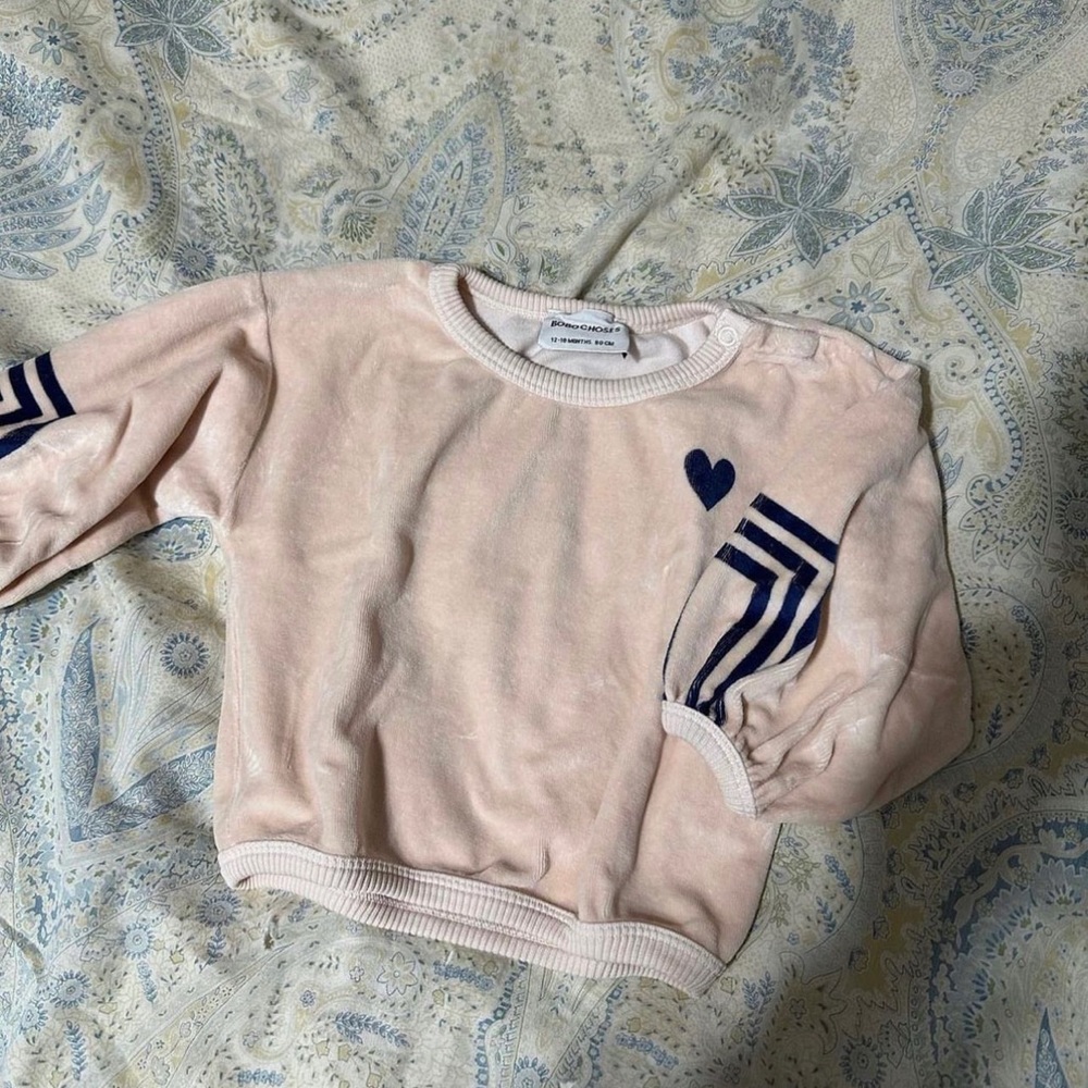 Bobo choses 12/18 velour top eeuc